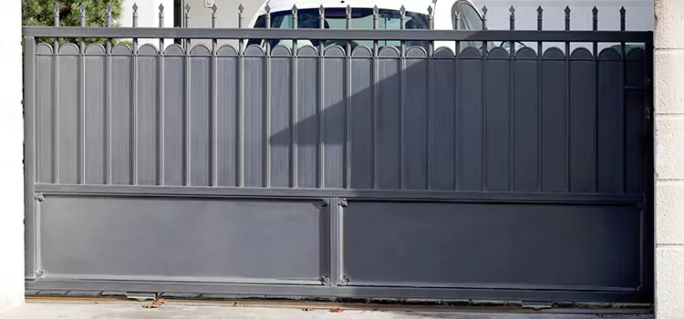 Metal Driveway Gate Installation Walnut