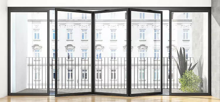 Premium Material Balcony Doors Walnut