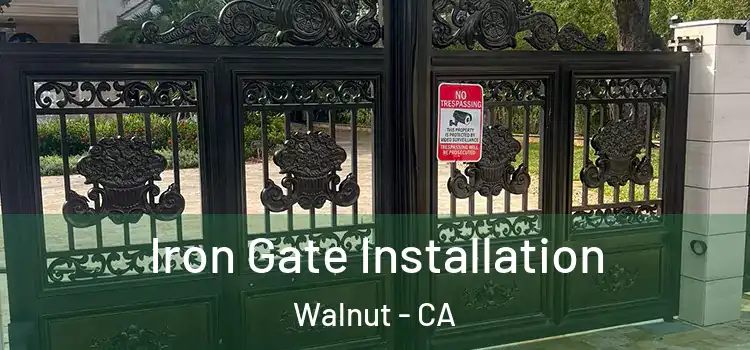 Iron Gate Installation Walnut - CA